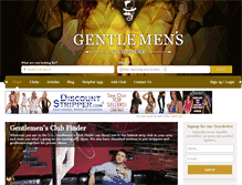 Tablet Screenshot of gentlemensclubfinder.com